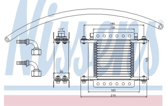 Radiateur d'huile 90634 Nissens