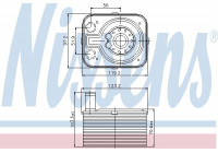 Radiateur d'huile 90655 Nissens