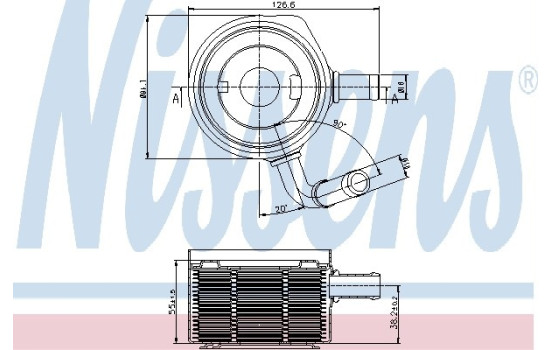 Radiateur d'huile 90669 Nissens