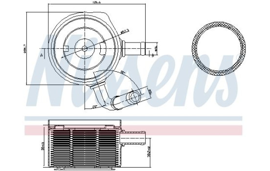 Radiateur d'huile 90669 Nissens, Image 2