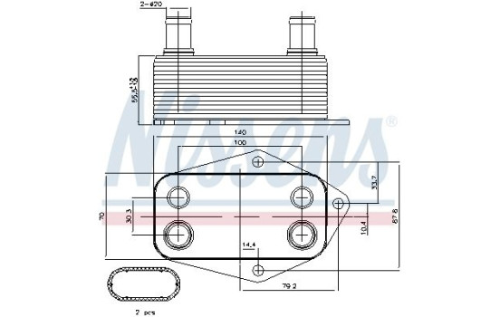 Radiateur d'huile 90675 Nissens, Image 2