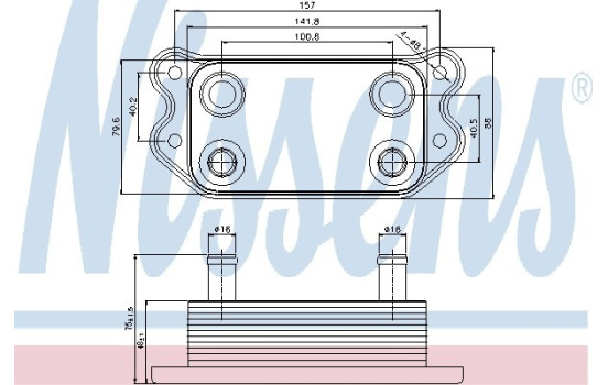 Radiateur d'huile 90676 Nissens