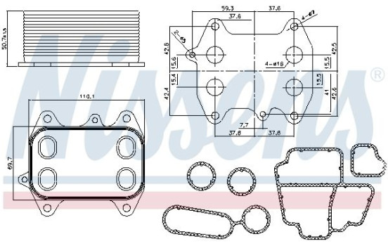 Radiateur d'huile 90681 Nissens, Image 7