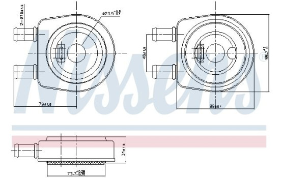 Radiateur d'huile 90704 Nissens, Image 7