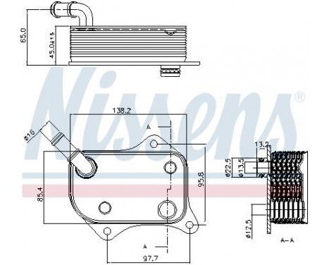 Radiateur d'huile 90711 Nissens, Image 2