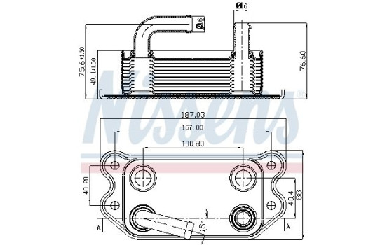 Radiateur d'huile 90714 Nissens