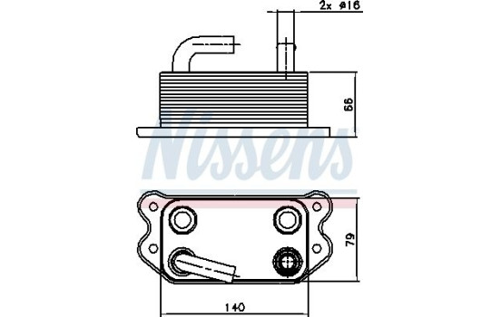 Radiateur d'huile 90738 Nissens