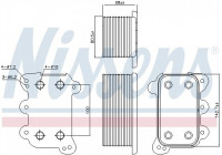 Radiateur d'huile 90746 Nissens