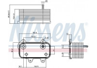 Radiateur d'huile 90753 Nissens