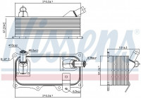 Radiateur d'huile 90785 Nissens