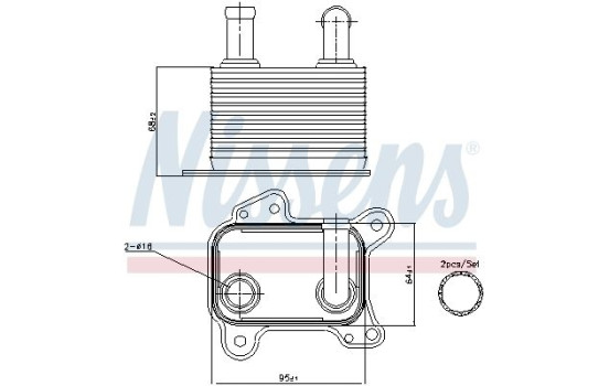 Radiateur d'huile 90825 Nissens