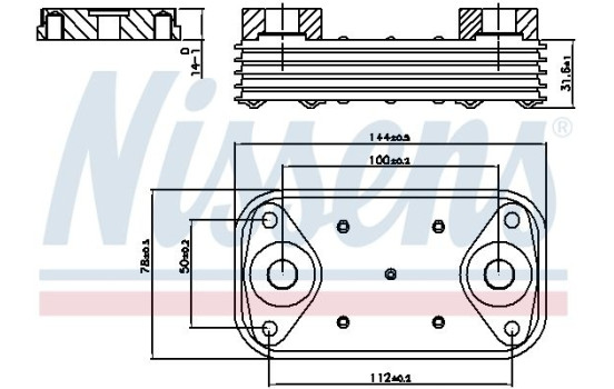 Radiateur d'huile 90889 Nissens