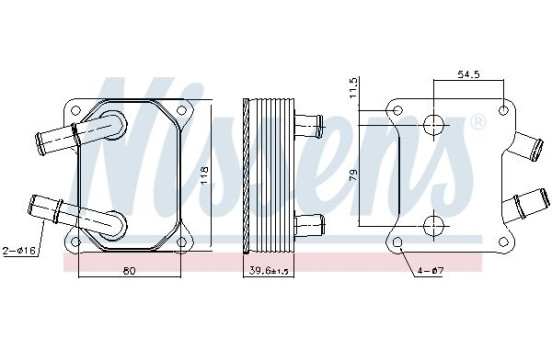 Radiateur d'huile 90897 Nissens