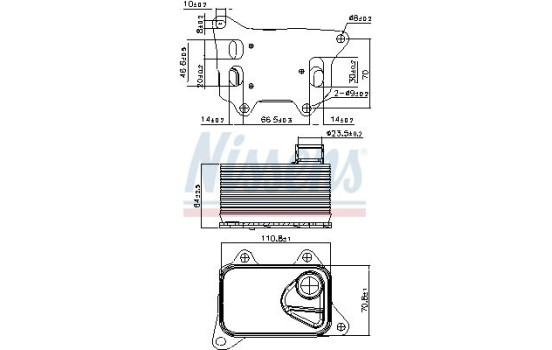 Radiateur d'huile 90914 Nissens