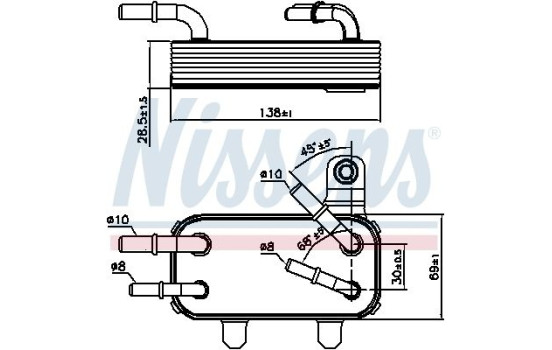 Radiateur d'huile 90951 Nissens