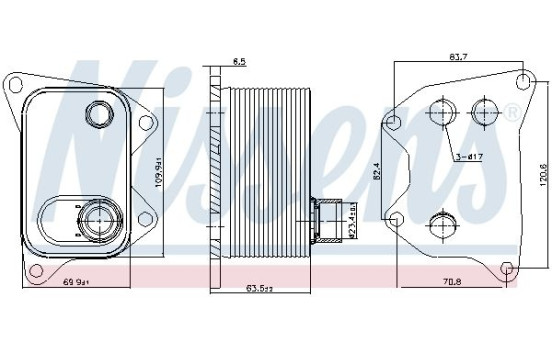 Radiateur d'huile 90994 Nissens