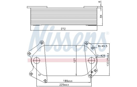 Radiateur d'huile 91139 Nissens, Image 5