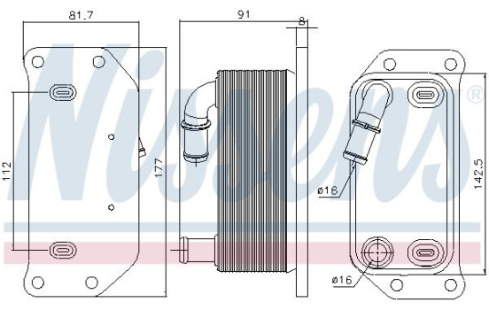 Radiateur d'huile 91188 Nissens, Image 5