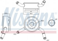 Radiateur d'huile 91192 Nissens