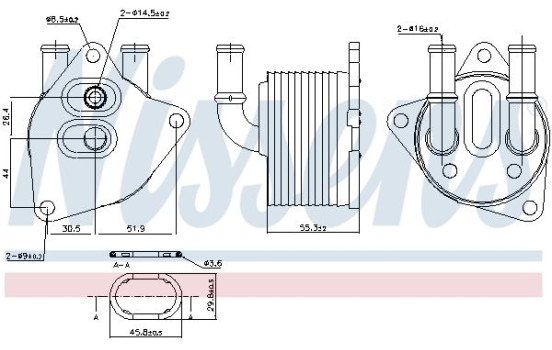Radiateur d'huile 91223 Nissens