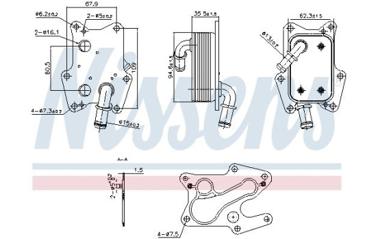 Radiateur d'huile 91239 Nissens, Image 5