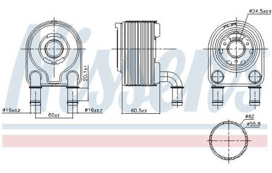 Radiateur d'huile 91249 Nissens, Image 5