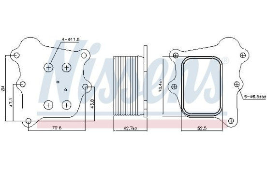 Radiateur d'huile 91250 Nissens, Image 5