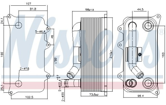 Radiateur d'huile 91273 Nissens, Image 5