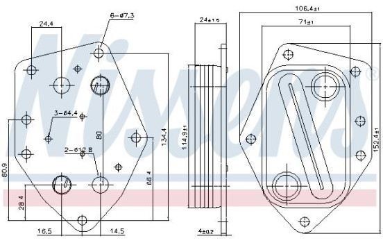 Radiateur d'huile 91296 Nissens, Image 6