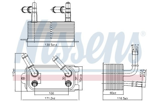 Radiateur d'huile 91300 Nissens, Image 5