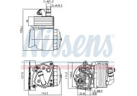 Radiateur d'huile 91323 Nissens