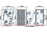 Radiateur d'huile, boîte de vitesse manuelle 90934 Nissens