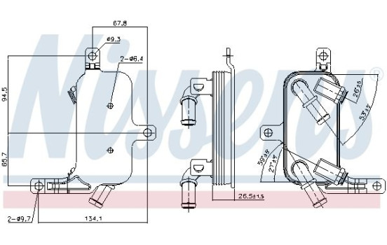 Radiateur d'huile de boîte automatique 90891 Nissens