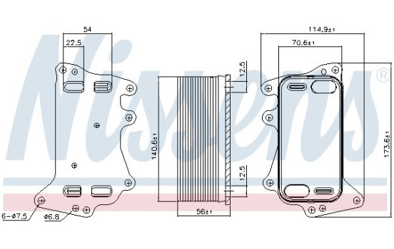 Radiateur d'huile de boîte automatique 90908 Nissens
