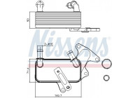 Radiateur d'huile de boîte automatique 91129 Nissens