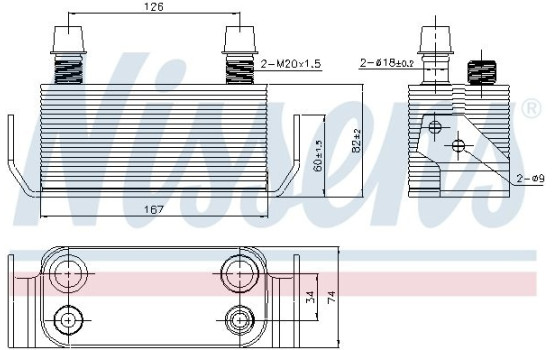 Radiateur d'huile de boîte automatique 91178 Nissens, Image 5
