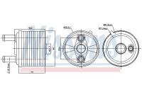 Radiateur d'huile de boîte automatique 91267 Nissens