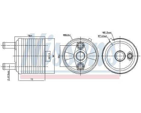Radiateur d'huile de boîte automatique 91267 Nissens