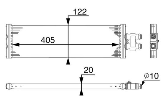 Radiateur d'huile de boîte automatique BEHR *** PREMIUM LINE ***, Image 2