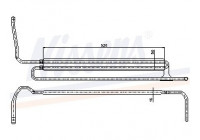 Radiateur d'huile, direction 90625 Nissens