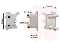 Refroidisseur d'huile, huile moteur 33013702 International Radiators
