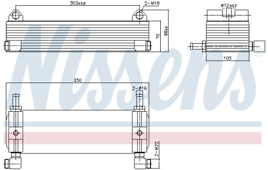 Refroidisseur d'huile, huile moteur 91262 Nissens, Image 6