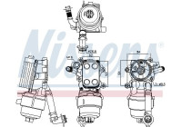 Refroidisseur d'huile, huile moteur 91340 Nissens