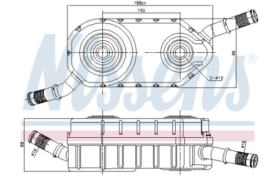 Refroidisseur d'huile, transmission automatique 91287 Nissens, Image 5
