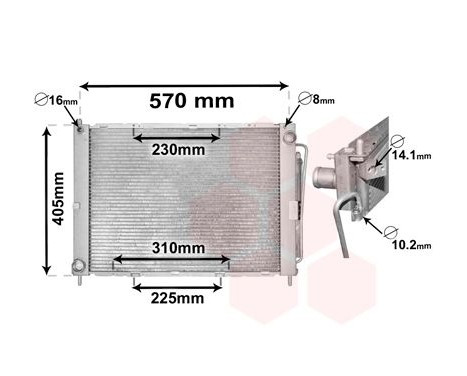 Module de refroidissement 1300M369 International Radiators
