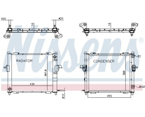 Module de refroidissement 637635 Nissens