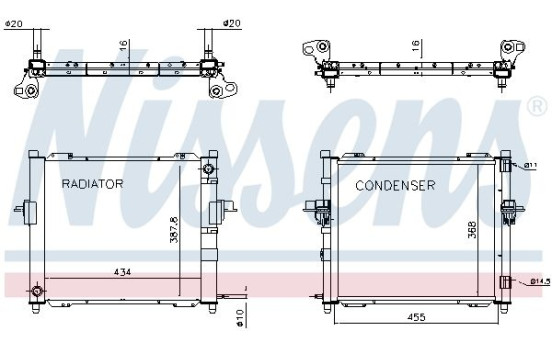 Module de refroidissement 637635 Nissens