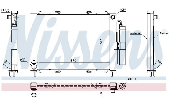 Module de refroidissement 637637 Nissens