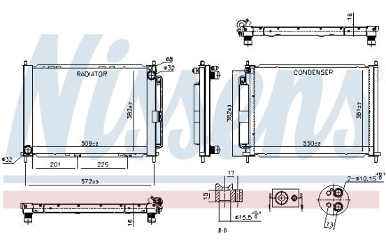 Module de refroidissement 637654 Nissens
