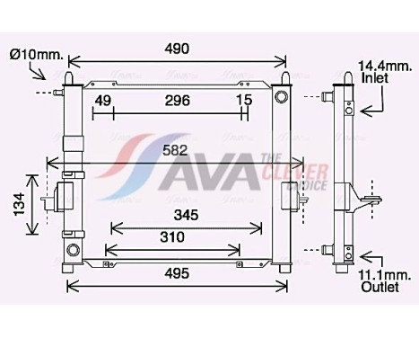 Module de refroidissement RTM632 Ava Quality Cooling